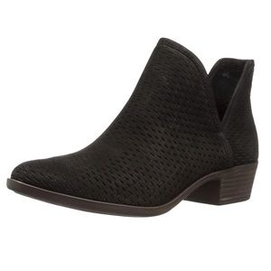 Lucky Brand Women’s Baley Ankle Bootie Black Suede